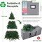 7.5 ft Christmas Tree Storage Bag, Heavy Duty 900D Oxford Fabric with Reinforced Handles and Dual Zippers Wide Opening, Extra Large Storage Container for Trees and Decorations (Grey)